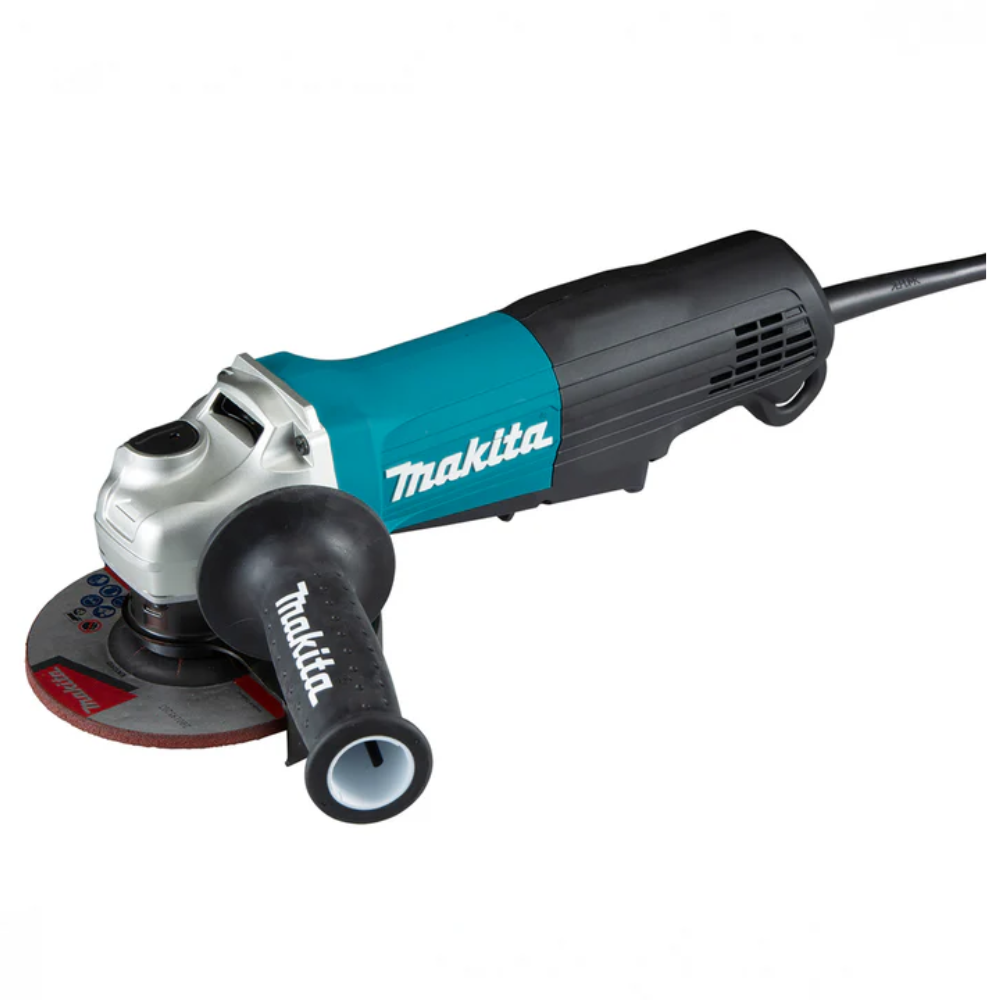 Makita GA5051R Angle Grinder 125mm (5″) with Paddle Witch (1,300W), Undetachable Wheel Cover