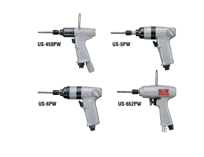 Uryu US Series Pistol Type Pneumatic Impact Screwdriver Made in Japan