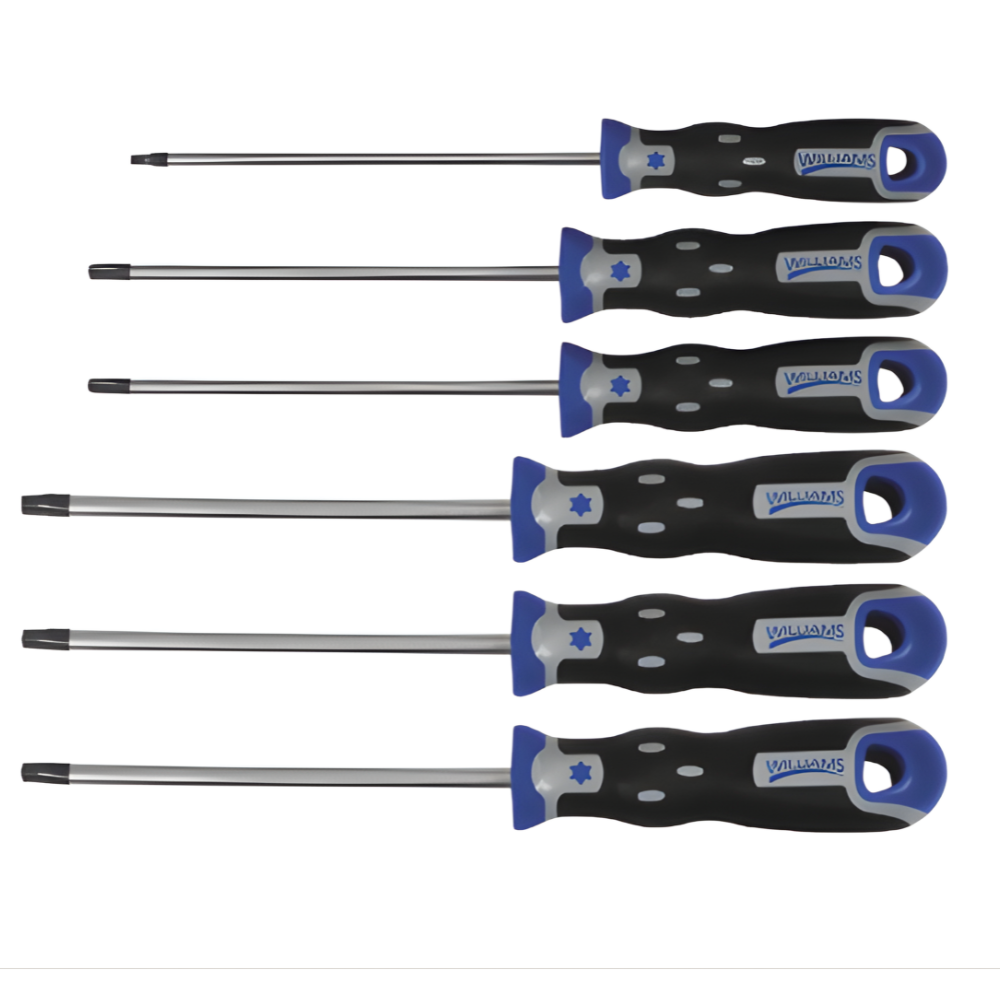 Williams 6pcs Torx Screwdriver Set T10-T30 24010