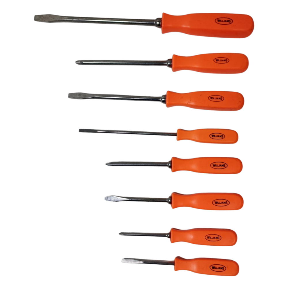 Williams Assorted 8pcs. Screwdriver Set 100P-8M Made in USA