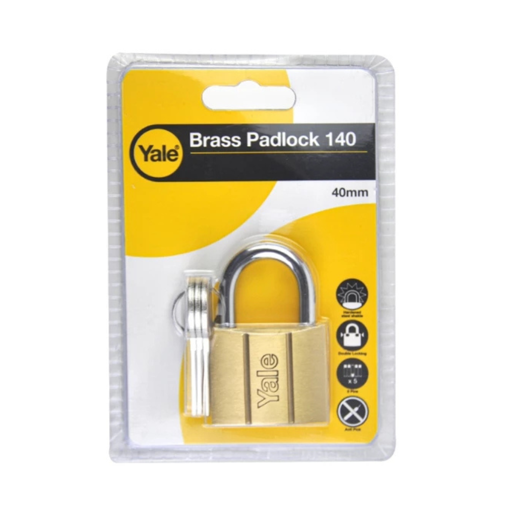 Yale V140 Series Solid Brass Padlock