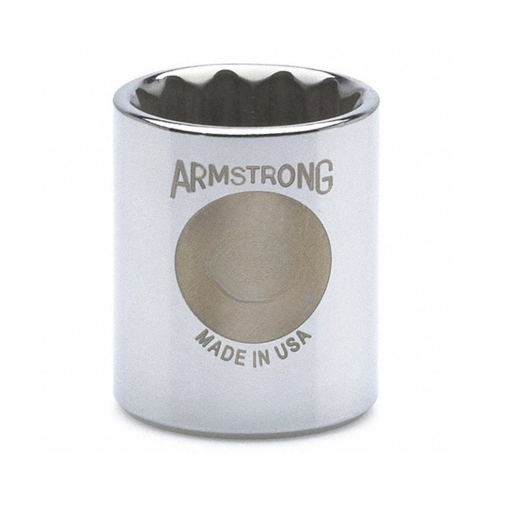 Armstrong 1/2 Dr. Socket 12pts. Made in U.S.A.