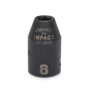 Armstrong 3/8 Dr. Impact Socket 6pts. Made in U.S.A.
