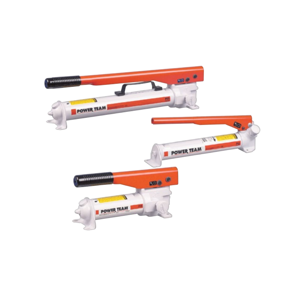 Power Team P Series Single and Two-Speed, Single-Acting Hydraulic Hand Pump Made in U.S.A.