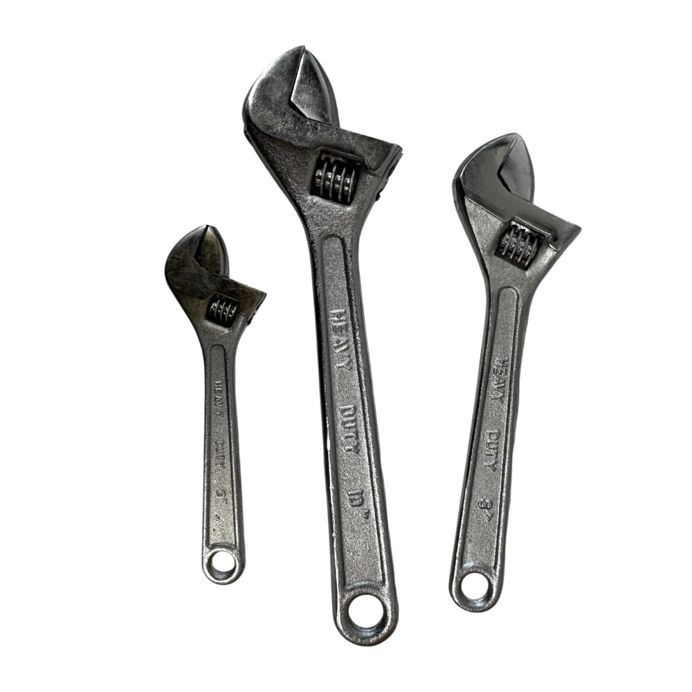 AOK 3-Piece Adjustable Wrench Set Made in Taiwan