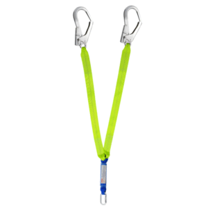 Adela Double Lanyard Web Type w/ Shock Absorber, Big Hook Model WF-32
