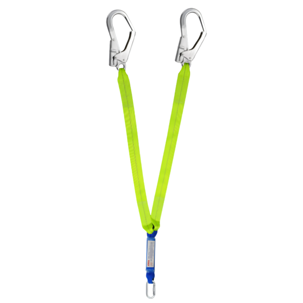 Adela Double Lanyard Web Type w/ Shock Absorber, Big Hook Model WF-32