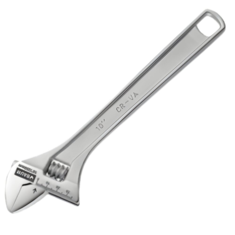 Baum Chrome Vanadium Steel Adjustable Wrench