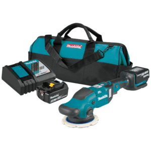 Makita DPO600RTE Cordless Random Orbit Polisher 150mm (6″) Random Orbit Polisher 18V LXT® Kit Set