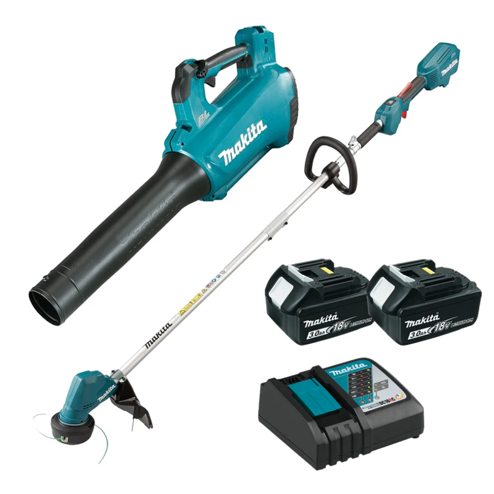 Makita DLX2398 Cordless Grass Trimmer + Cordless Blower 18V LXT® Li-Ion Combo Kit Set ( DUR192L + DUB184 )