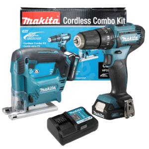Makita CLX230X1 Cordless Combo Kit (Cordless Hammer Drill and Jigsaw) 12Vmax CXT™ Li-Ion