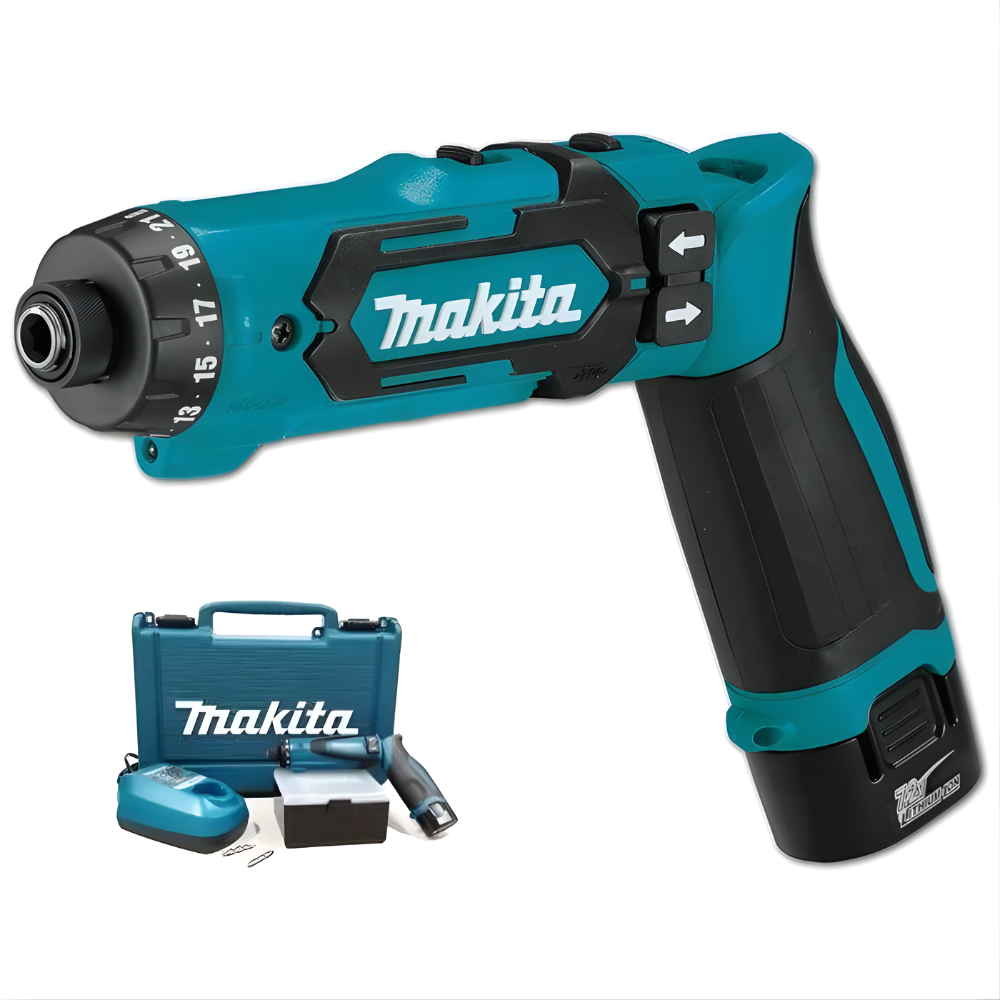 Makita DF010DS 5mm (3/16") Cordless Screwdriver 7.2V