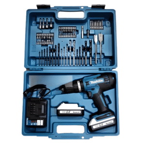 Makita DF488D005 Cordless Driver Drill 18V G-Series 13mm (1/2") with Accessories Set 74Pcs