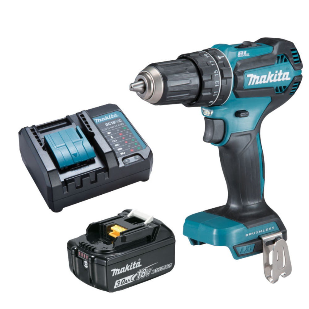Makita 18V LXT BL XPT Cordless 13 mm (1/2") 50 N·m Hammer Driver Driver Drill DHP485F003