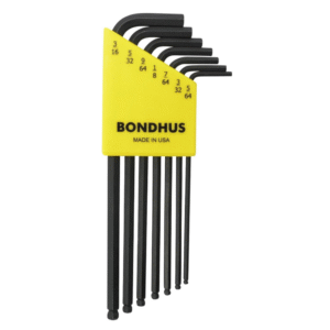7pc. Bondhus 10945 Ballpoint Long Allen Wrench 5/64" to 3/16" BLX7 Made in USA