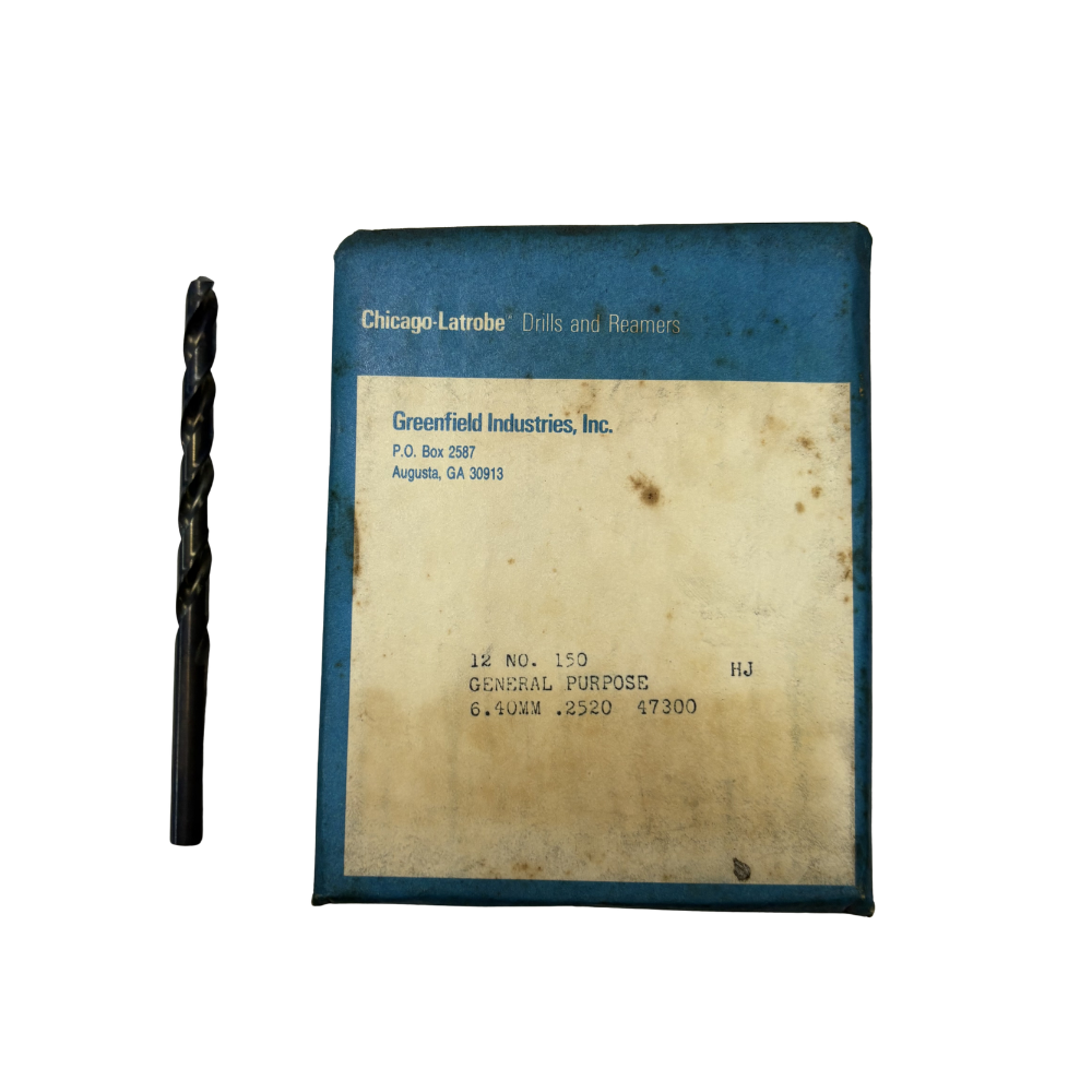 Chicago Latrobe High Speed Steel Drill Bit in MM Made in USA