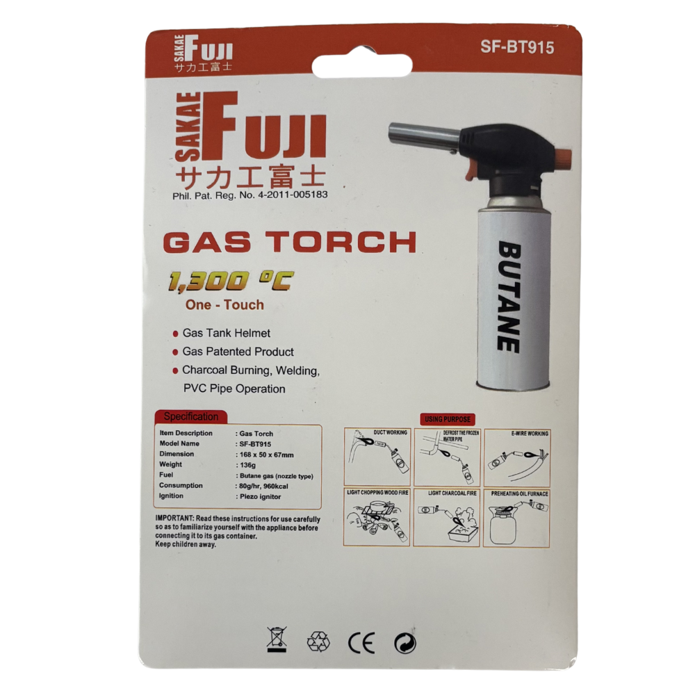 Sakae Fuji Butane Torch Model: SF-BT915 - Image 2