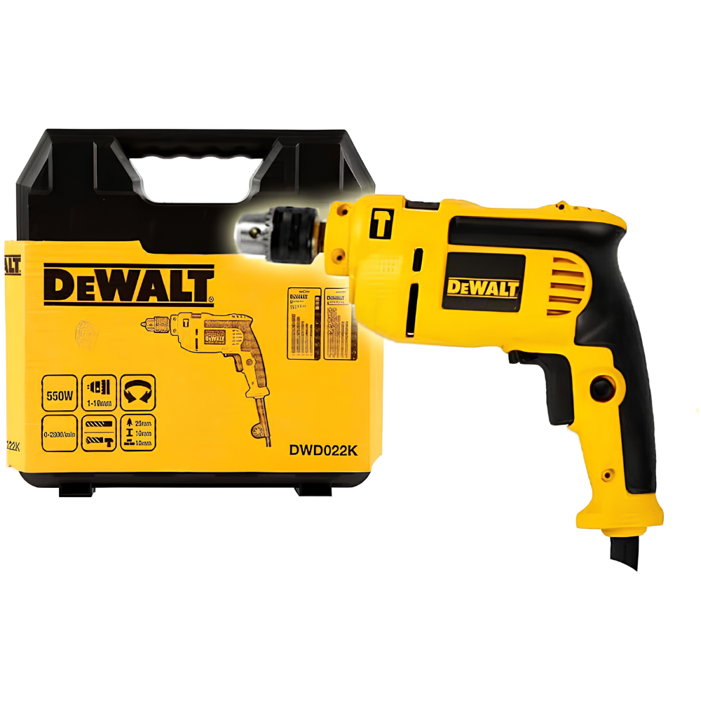 DeWalt Impact Hammer Drill 10mm 550w DWD022K-B1