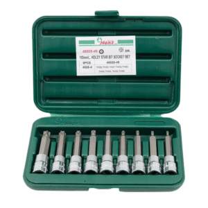 Hans Tools 46025-49 1/2″ Drive 9pcs. Holey Star Bit Socket Set 100mmL