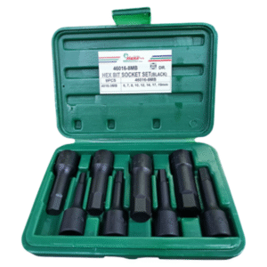 Hans Tools 46016-8MB 1/2" Drive Impact 8pcs. Hex Bit Socket Set 75mmL (Metric)