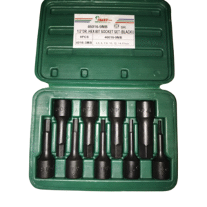 Hans Tools 46016-9MB 1/2″ Drive Impact 9pcs. Hex Bit Socket Set 75mmL (Metric)