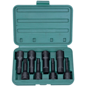 Hans Tools 46016-8AB 1/2" Drive Impact 8pcs. Hex Bit Socket Set 75mmL (SAE)