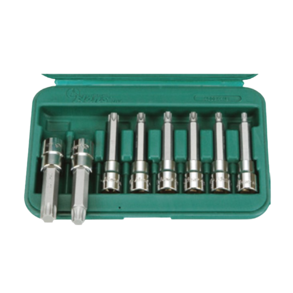 Hans Tools 46024-48 1/2" Drive 8pcs. Torx Bit Socket Set 100mmL (Plastic Blow Case)