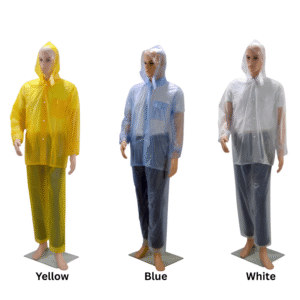 Hercules #1500 Transparent Rainsuit (Detachable Hood)