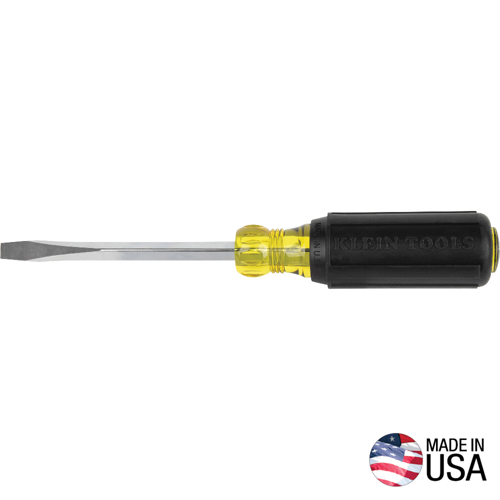 Klein Tool 1/4-Inch Keystone Screwdriver, 4-Inch Square Shank 600-4
