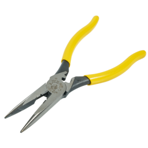 Klein Tool Needle Nose Side Cutters with Stripping and Crimping Plier 8" D203-8NCR