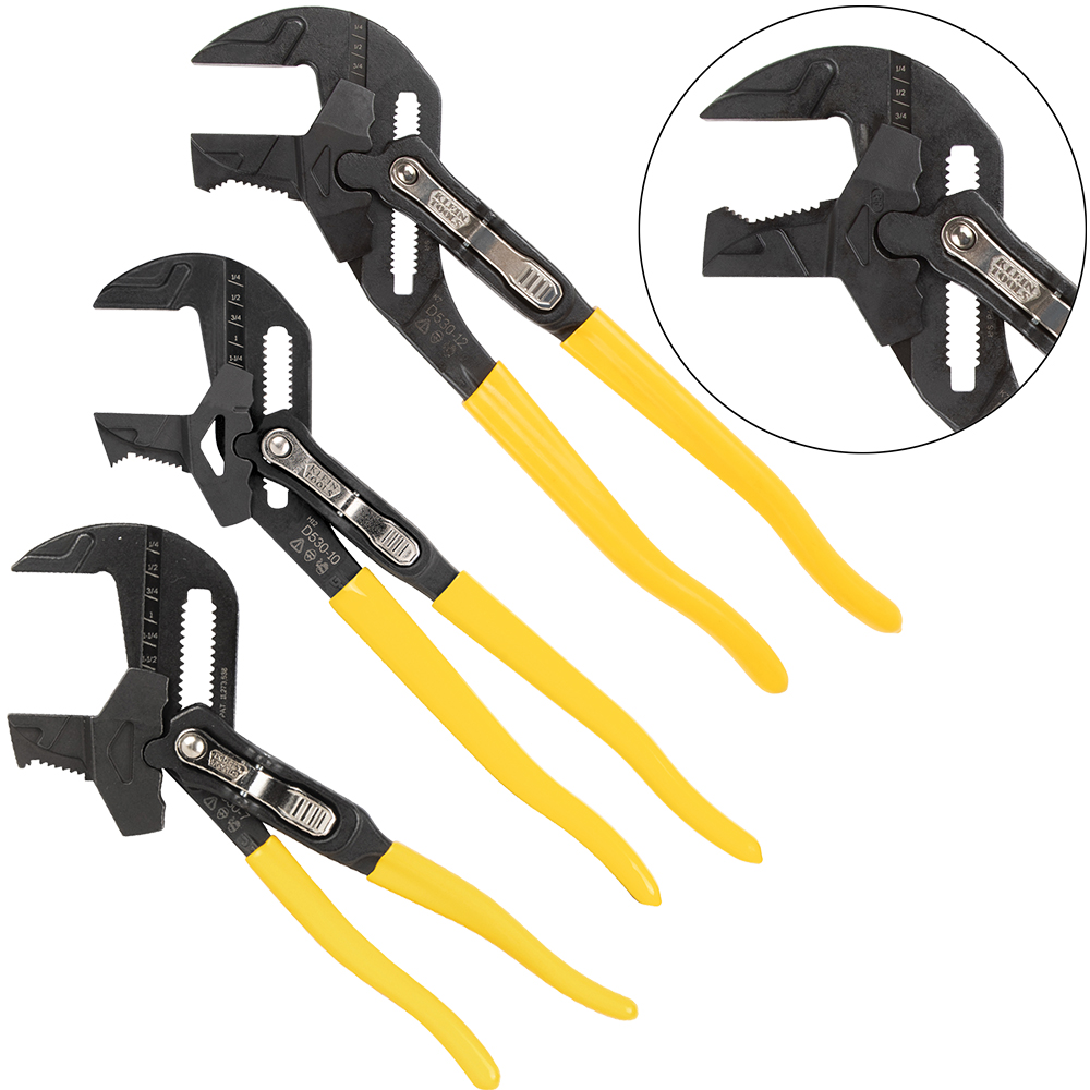 Klein Tool 3pcs. Pliers Wrench Set D53003KIT