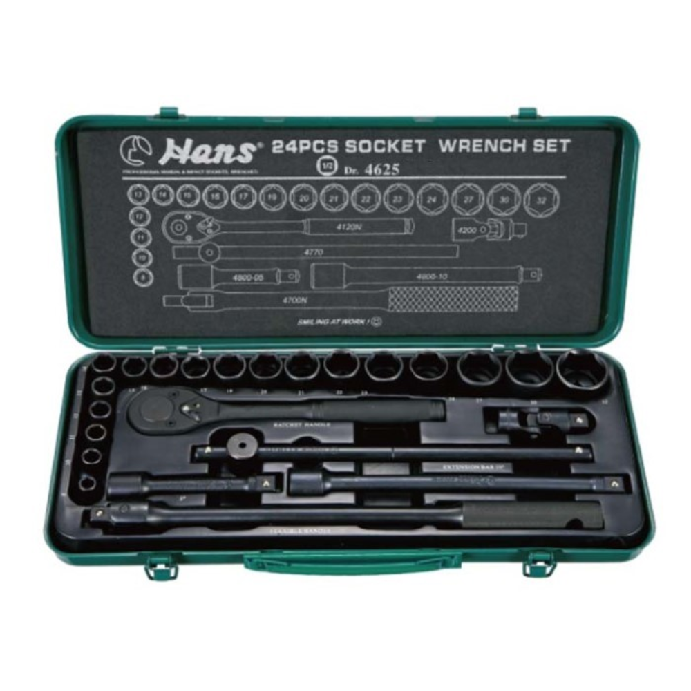 Hans Tools 24pcs. 1/2" Dr. Impact Socket Wrench Set ( 4625M )