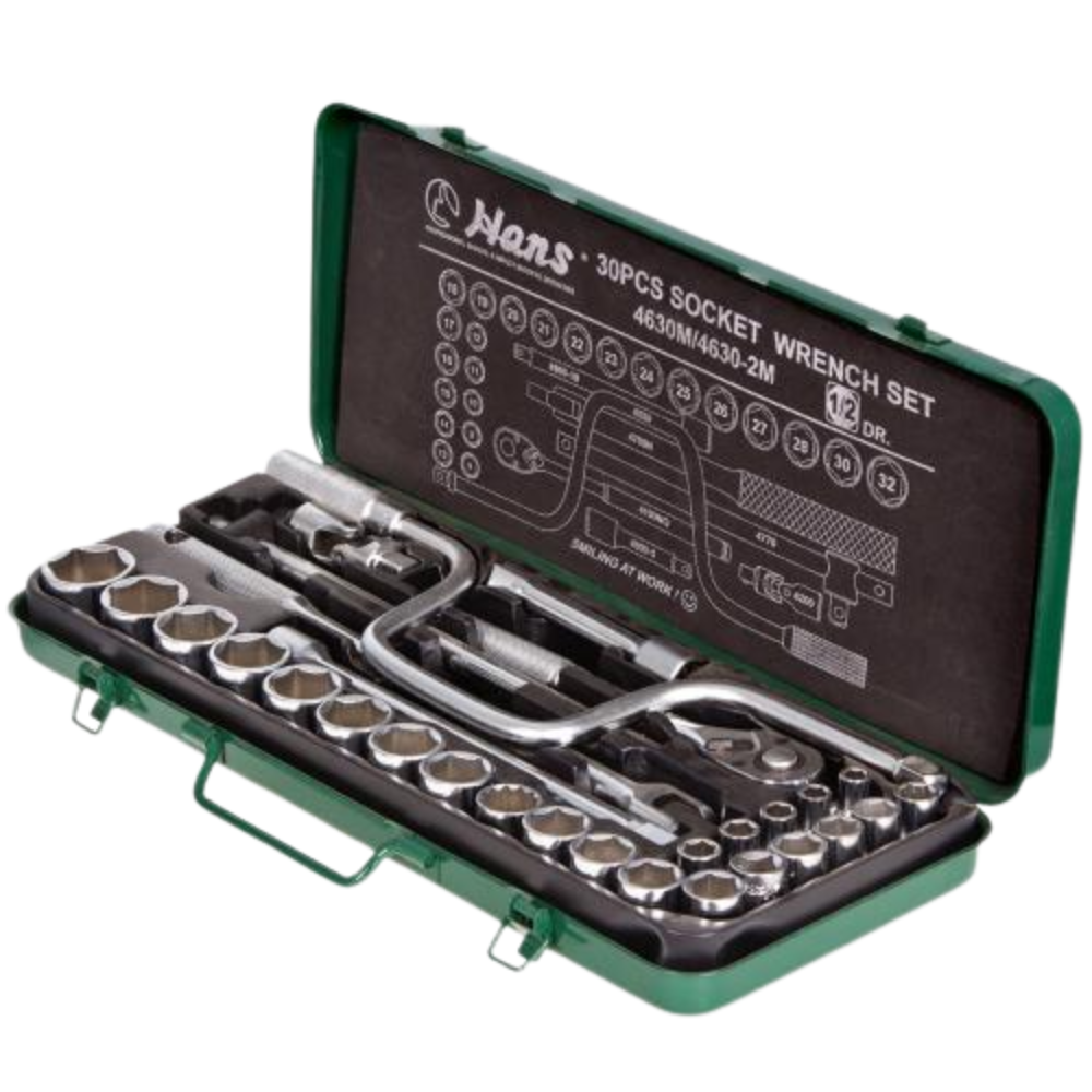Hans Tools 30pcs. 1/2" Dr. Socket Wrench Set ( 4630-2M )