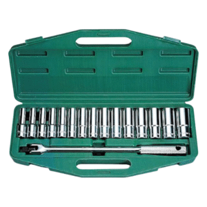Hans Tools 4615-2M 1/2" Drive 16pcs Deep Socket Wrench Set 12pts