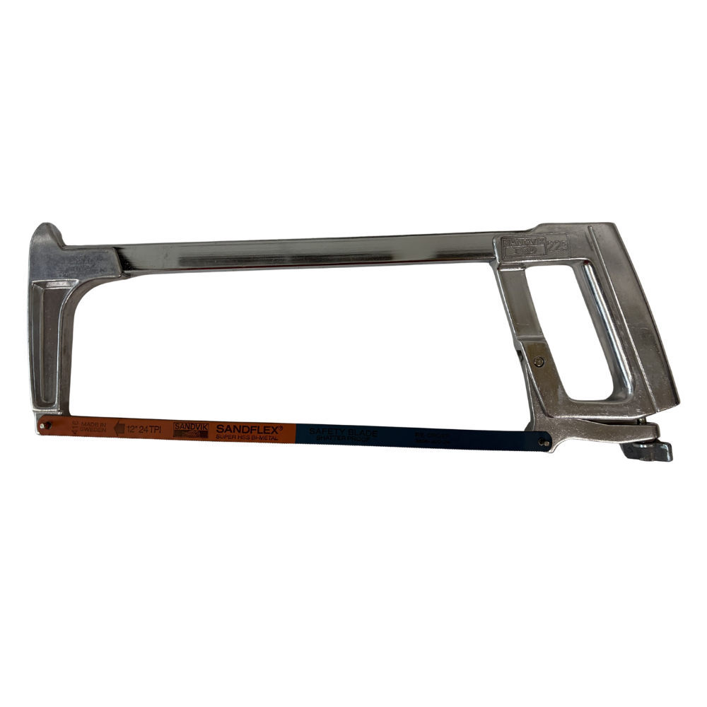 Sandvik 225 Aluminum Hacksaw Frame w/ 12" x 24T Blade Made in Sweden - Image 2