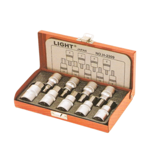 Light Japan 9pcs. 1/2" DR. Hex Bit Socket Set ( H-2209 )