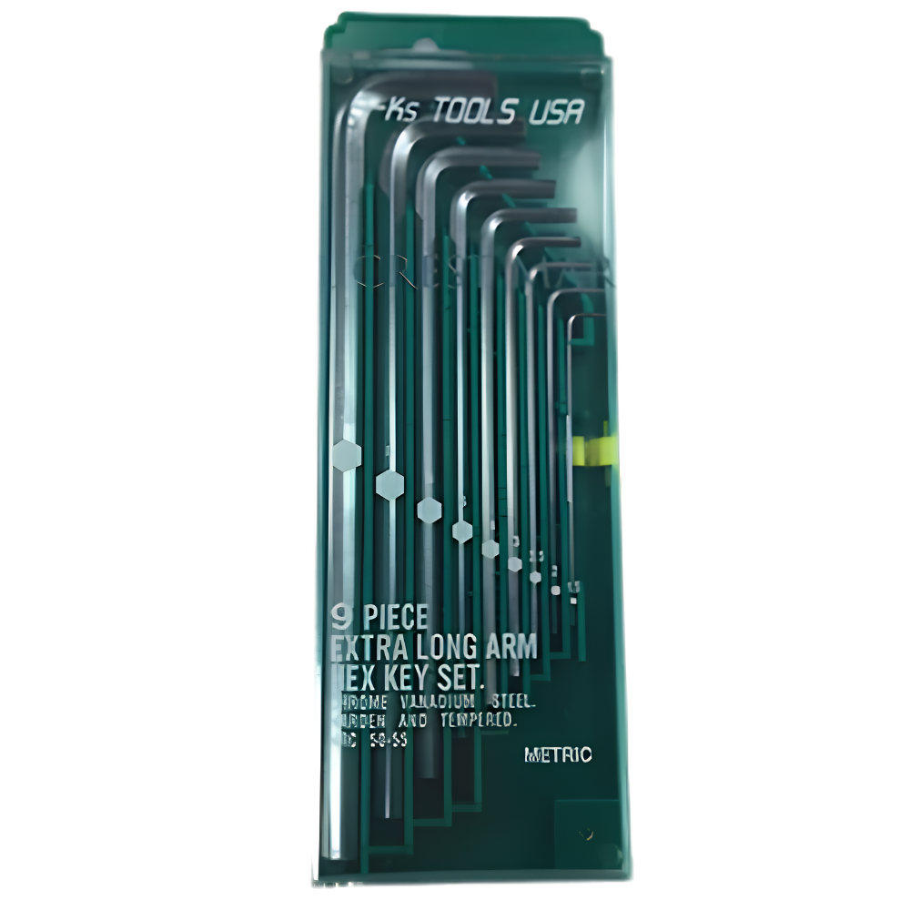 SKS 9pc. Extra Long Arm Allen Key Set (Chrome Finished)