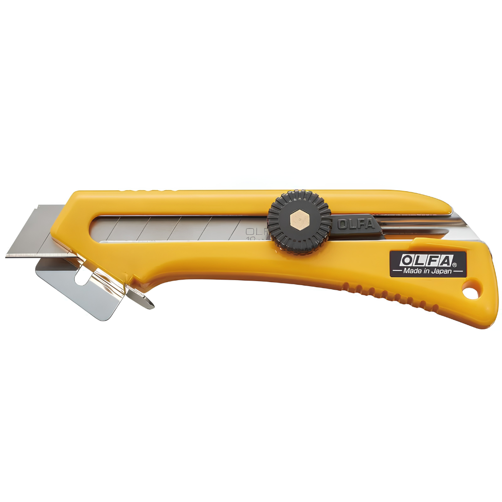 Olfa 18mm CL Adjustable Depth Control Utility Knife with Flat Cutting Base