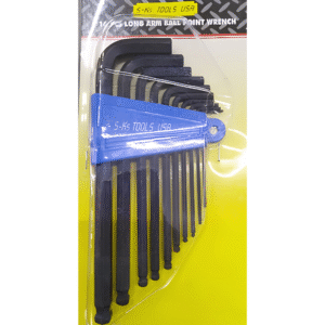 SKS 10pcs Long Arm Ball Point Wrench Set