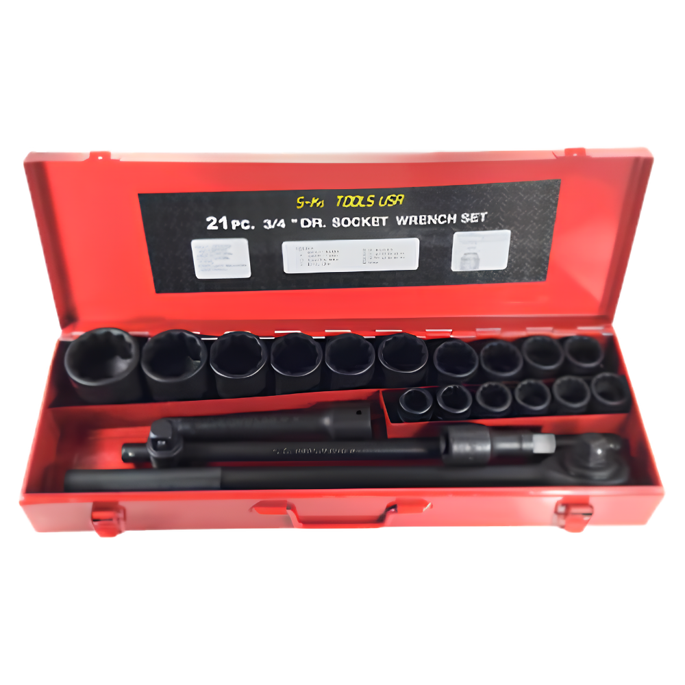SKS 21pcs. 3/4" Drive Impact Socket Wrench Set