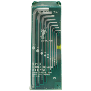SKS 9Pcs Extra Long Arm Ball Point Allen Wrench Set