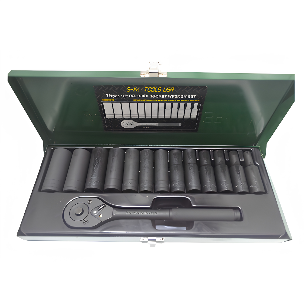 SKS 15pcs. 1/2" Drive Impact Deep Socket Set