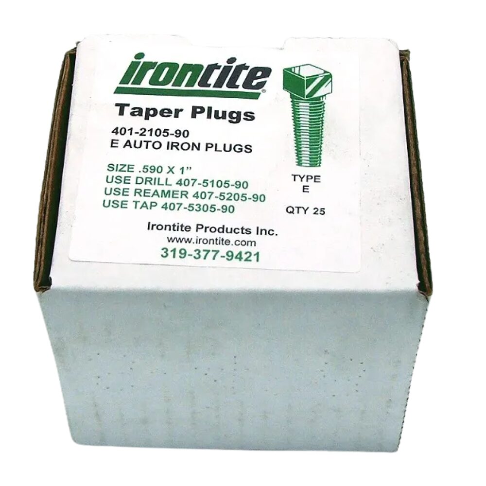 Irontite E Auto Iron Taper Plug TYPE E Made in USA